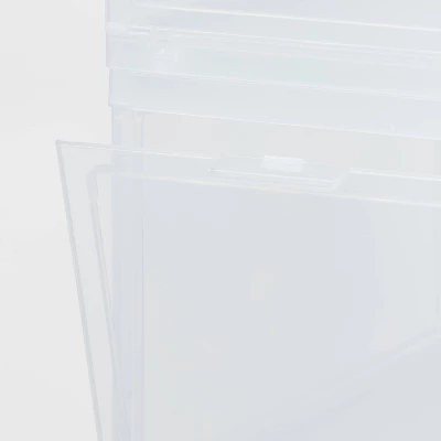 Stackable Small Bin Front Opening Clear - Brightroomâ„¢: Transparent Utility Storage, Stackable, BPA-Free, 12 Volume Capacity - Image 2