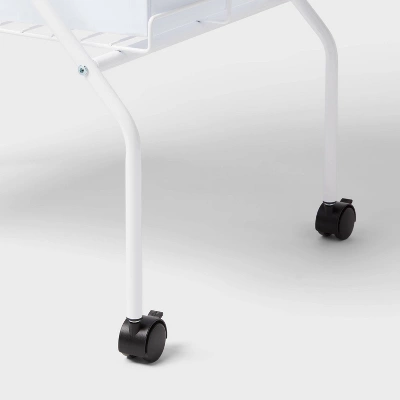 2 Tier Collapsible Cart With Bins - Brightroomâ„¢ - Image 2