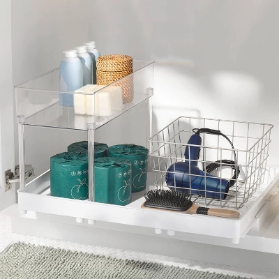 Large Gliding Tray With Bin Clear - Brightroomâ„¢