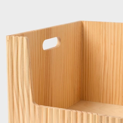 Open Front Wood Bin - Brightroomâ„¢ - Image 2