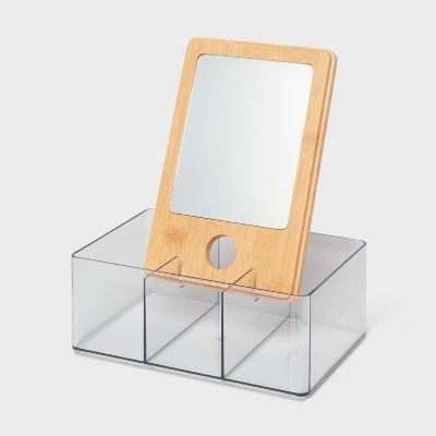 Cosmetic Storage Container With Bamboo Lid - Brightroomâ„¢ - Image 2