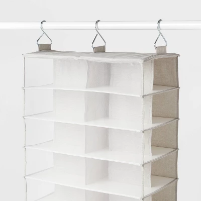 XL Mesh Hanging Shoe Organizer Gray - Brightroomâ„¢ - Image 2