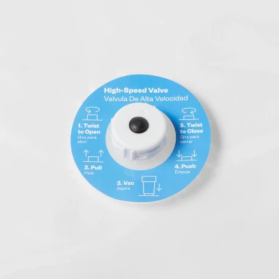 3pc (L-XL-Jumbo) Compression Bags Set Clear - Brightroomâ„¢: Vacuum Seal Storage For Clothing & Bedding, Plastic - Image 2