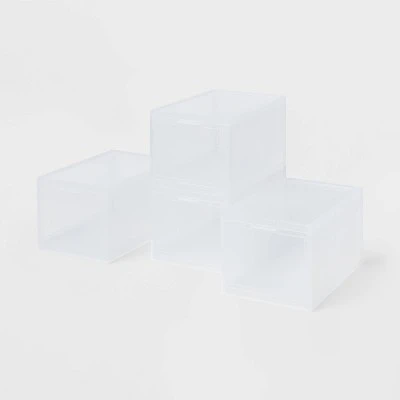 Stackable Small Bin Front Opening Clear - Brightroomâ„¢: Transparent Utility Storage, Stackable, BPA-Free, 12 Volume Capacity - Image 4