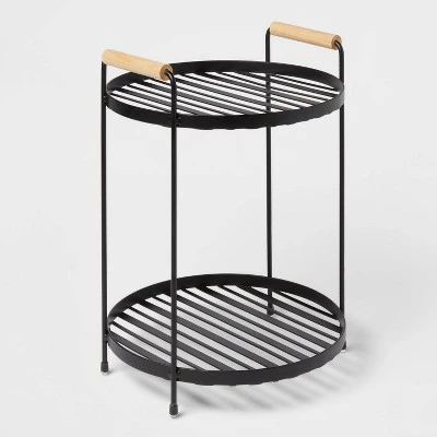 Round Vanity Organizer With Wood Handles - Brightroomâ„¢ - Image 4