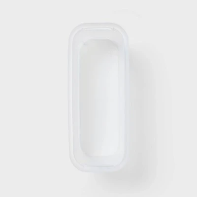 2pk Slim Open Storage Bins Clear - Brightroomâ„¢: Stackable Plastic Utility Tubs, 7.1 Volume, Nesting, Spot Clean - Image 2