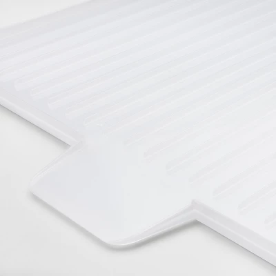 Dish Drying Rack Drainboard Clear - Brightroomâ„¢: Freestanding Plastic Dish Drainer & Strainer, 18"x15.8" - Image 2