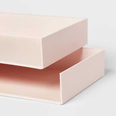 Canvas Letter Tray Organization Set Of 2 - Brightroom™ - Image 2