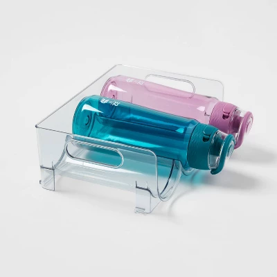 Plastic Hydration Bottle Storage Clear - Brightroomâ„¢: Stackable Water Bottle Organizer, Kitchen Glassware Storage - Image 2