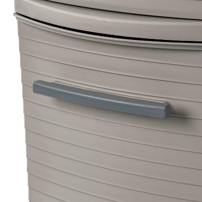 4 Drawer Skinny Tower Dark Gray - Brightroomâ„¢: Plastic Storage Drawers, Decorative Organizer, No Assembly Required - Image 5