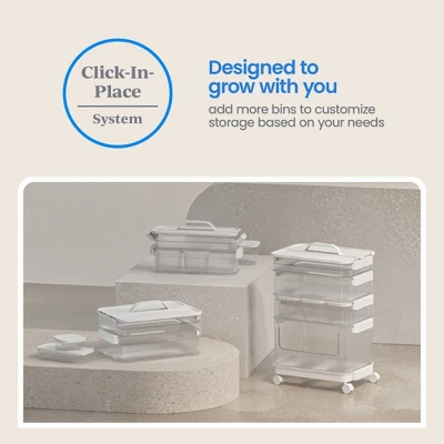 6pc Click In Place Slim Toolbox Kit Plastic Storage Home And Office Organization - Brightroom™​ - Image 7