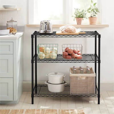 3 Tier Wide Wire Shelving - Brightroomâ„¢