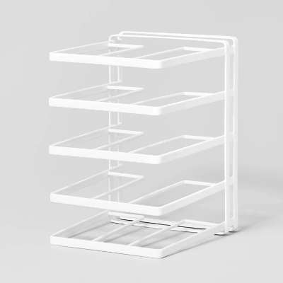 Wire Storage Pan Organizer White - Brightroomâ„¢: Iron Kitchen Cabinet & Pantry Organizer, 10" H X 13" D X 9" W - Image 3