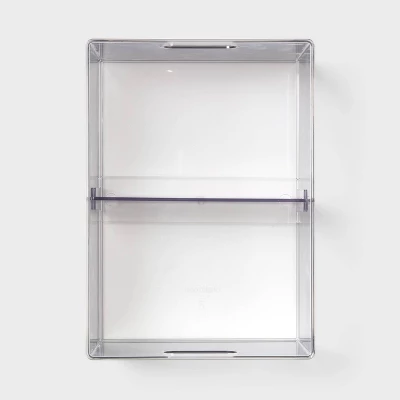 All Purpose Clear Storage Bin With Adjustable Divider Large - Brightroomâ„¢ - Image 2