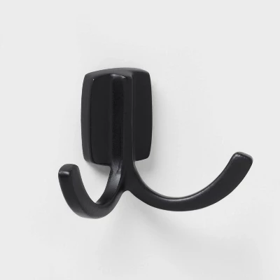 Modern Octopus Hook Matte Black - Brightroomâ„¢: Cast Aluminum Towel Hook, Powder-Coated, 20lb Capacity - Image 3