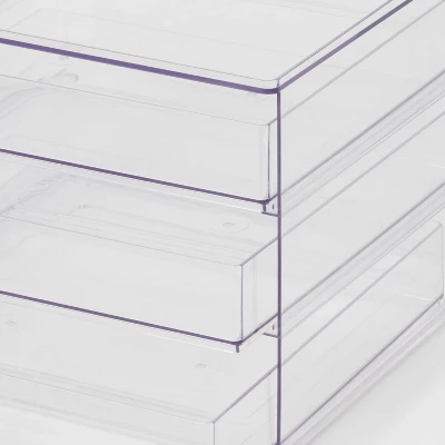 All Purpose 3 Drawer Storage Clear - Brightroomâ„¢ - Image 2