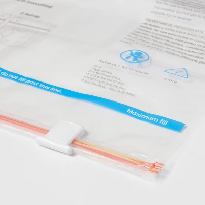 Large 5pc Compression Travel Bags Clear - Brightroomâ„¢: Space Saver For Clothing & Bedding - Image 2