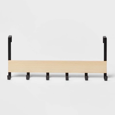 Large Over The Door Hook With Wood 6 Hooks - Brightroomâ„¢ - Image 4