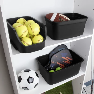 8.9qt Open Front Stackable Storage Bin - Brightroomâ„¢ - Image 6