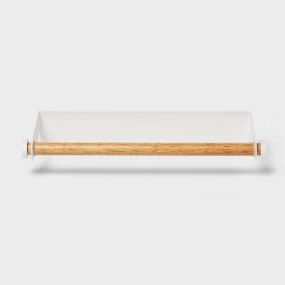 Paper Towel Holder White - Brightroomâ„¢: Metal Kitchen Holder, Napkin & Sponge Organizer, 12.5" Width - Image 2