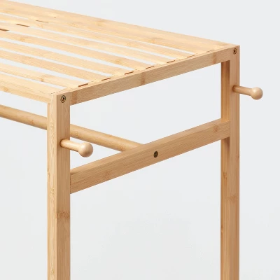Bamboo Garment Rack With Shelving - Brightroomâ„¢ - Image 2