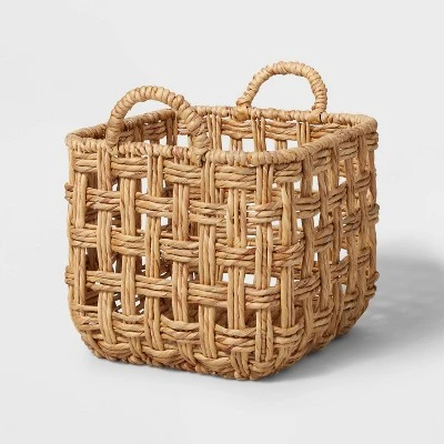 Twisted Open Checkered Weave Milk Crate Natural - Brightroomâ„¢ - Image 4