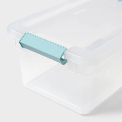 7qt Clear Storage Bin With Latches - Brightroomâ„¢ - Image 2