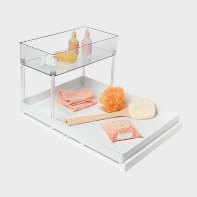 Large Gliding Tray With Bin Clear - Brightroomâ„¢ - Image 3