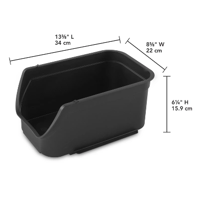 8.9qt Open Front Stackable Storage Bin - Brightroomâ„¢ - Image 11