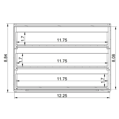 All Purpose 3 Drawer Storage Clear - Brightroomâ„¢ - Image 4