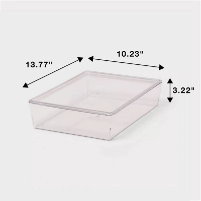 6L Stacking Clear Bin With Lid - Brightroomâ„¢: PET Material, Stackable Storage For Crafts & Cleaning Supplies - Image 4