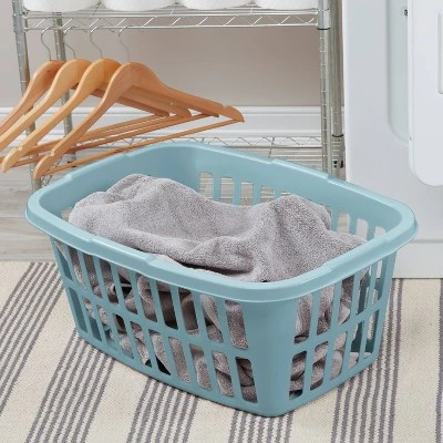 1.5 Bu Laundry Basket Pewter Aqua - Brightroomâ„¢ - Image 2