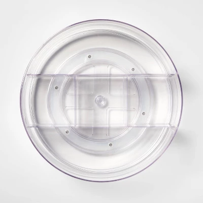 Bathroom Plastic Spinning Turntable Beauty Organizer Clear - Brightroomâ„¢ - Image 2