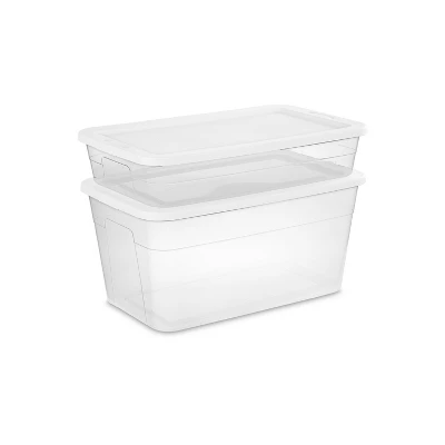 41qt Clear Under Bed Storage Box White - Brightroomâ„¢ - Image 10