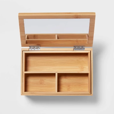 9" X 6" Rectangular Countertop Organizer With Mirror - Brightroomâ„¢ - Image 2