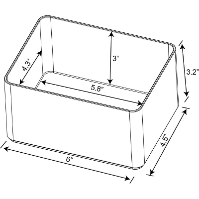 Medium Plastic Bathroom Tray - Brightroomâ„¢ - Image 4