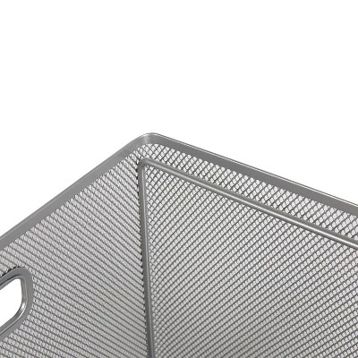 Mesh Crate File Box 10"x14"x 13.25" Silver - Brightroomâ„¢ - Image 3