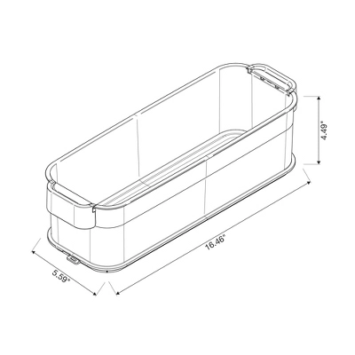 Click In Place 4.5qt Clear Slim Plastic Storage Bin With White Latch For Home And Office Organization - Brightroomâ„¢ - Image 9