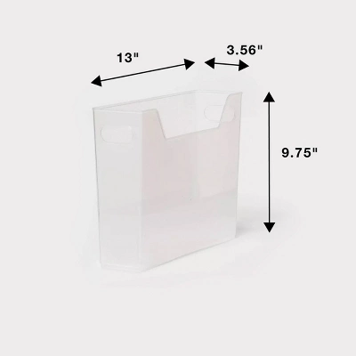 Small Multipurpose Storage Bin Clear - Brightroomâ„¢ - Image 3