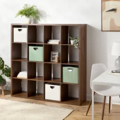 13" 16 Cube Walnut - Brightroomâ„¢