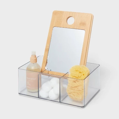 Cosmetic Storage Container With Bamboo Lid - Brightroomâ„¢ - Image 3