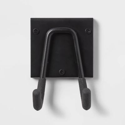 Multi-Purpose Short Garage Tool Hook - Brightroomâ„¢: Steel Utility Storage Rack, Black, 30lb Capacity, Powder-Coated Finish - Image 2
