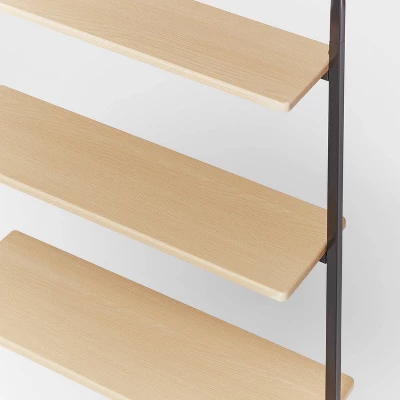 Over The Toilet Storage Black Metal And Wood - Brightroomâ„¢ - Image 2