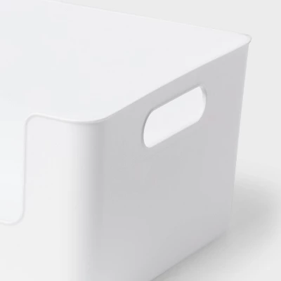 Large Plastic Open Face Pantry Bin White - Brightroomâ„¢: Kitchen Cabinet Organizer, 13"x9.5"x6" Storage Solution - Image 3