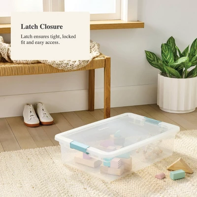 32qt Clear Storage Bin With Latches - Brightroomâ„¢ - Image 3