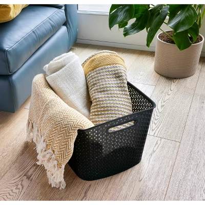 Y-Weave XL Curved Decorative Storage Basket - Brightroomâ„¢ - Image 2