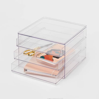 All Purpose 3 Drawer Storage Clear - Brightroomâ„¢ - Image 3
