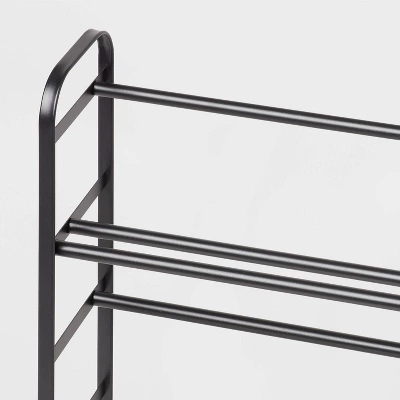 Small Space Metal Shoe Rack Black - Brightroomâ„¢ - Image 2