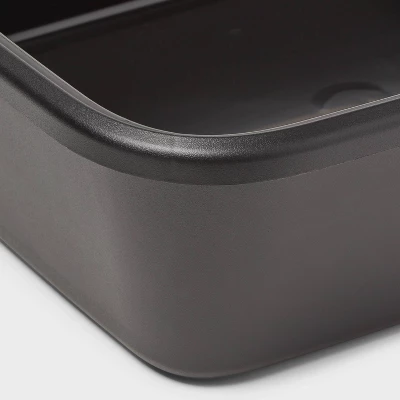 Utility Pan - Brightroomâ„¢: Black Polypropylene Universal Storage Bin, 4.37 Volume, 18.3" W X 14.88" D X 5.27" H - Image 2