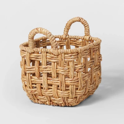 Twisted Open Checkered Weave Milk Crate Natural - Brightroomâ„¢ - Image 5